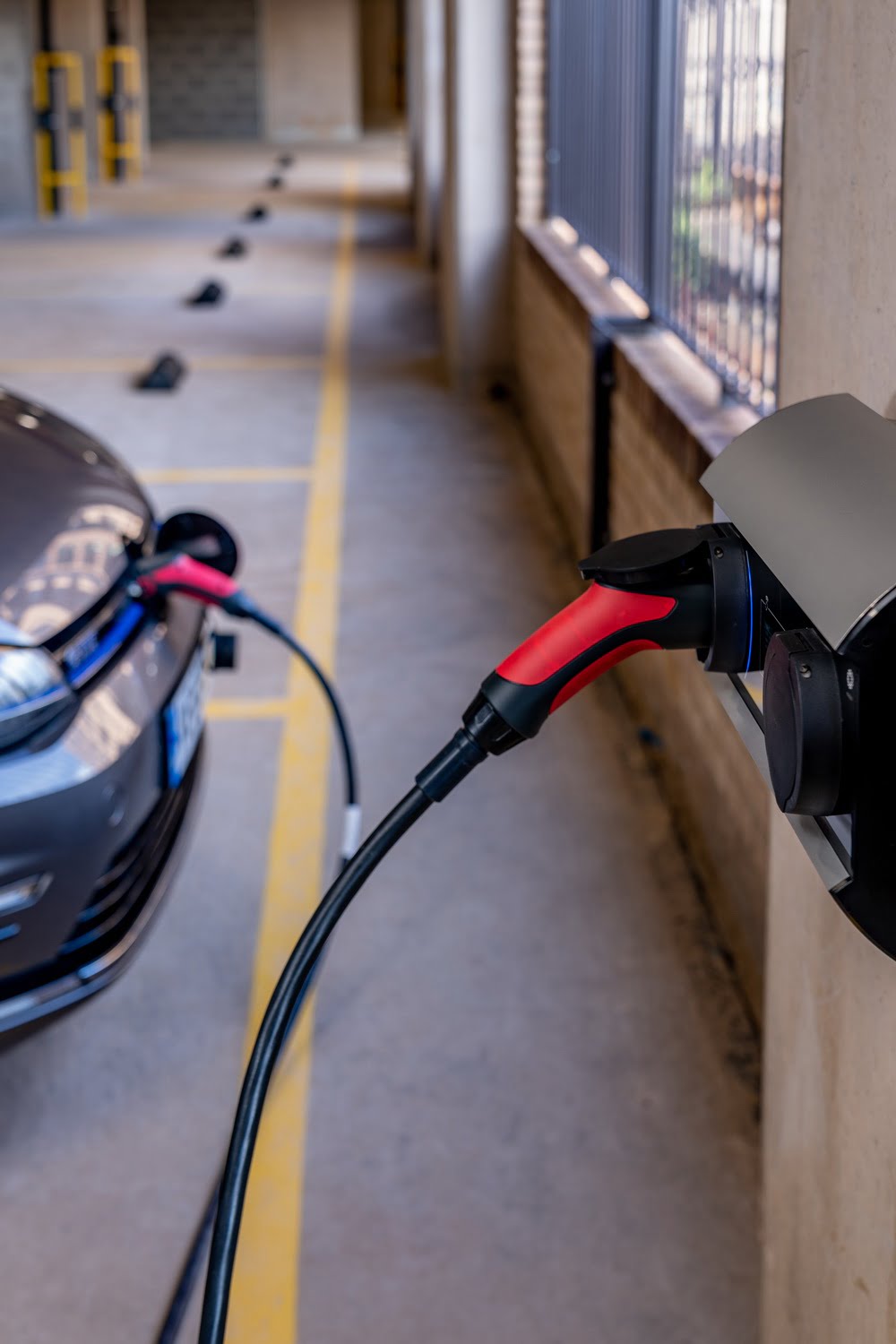 charging car in car park
