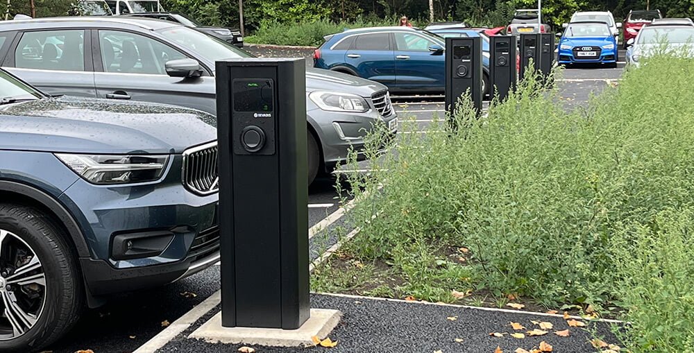 maxi charger pillar in car park